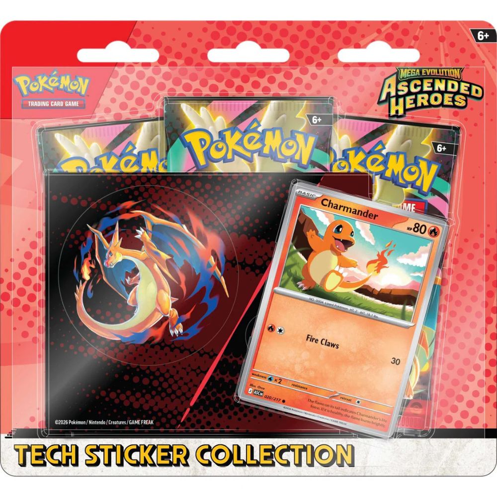Pokemon TCG: Mega Evolution Ascended Heroes Tech Sticker Collection - Charmander