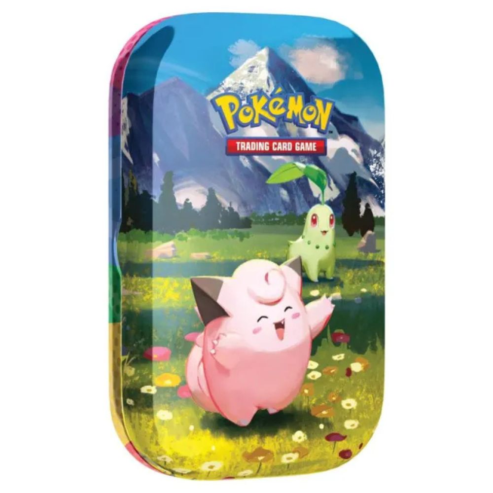 Pokemon TCG: Mega Evolution Ascended Heroes Mini Tin Featuring Clefairy and Chikorita