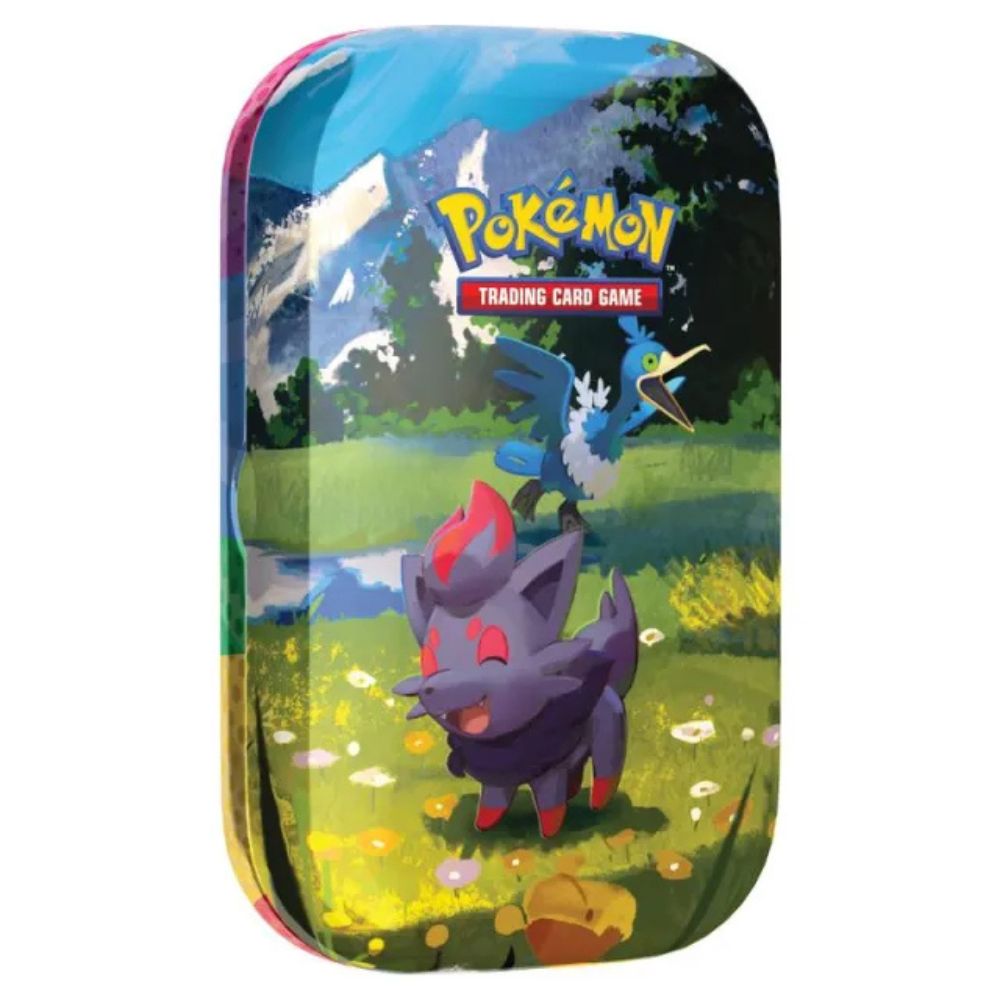 Pokemon TCG: Mega Evolution Ascended Heroes Mini Tin Featuring Zorua and Cramorant