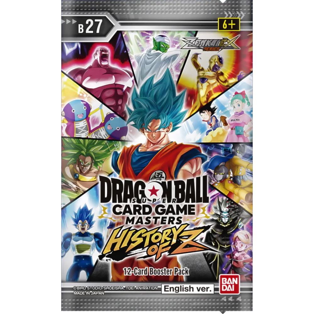 Dragon Ball Super CG Masters: Zenkai Series Set 10 History of Z (B27) Booster Pack