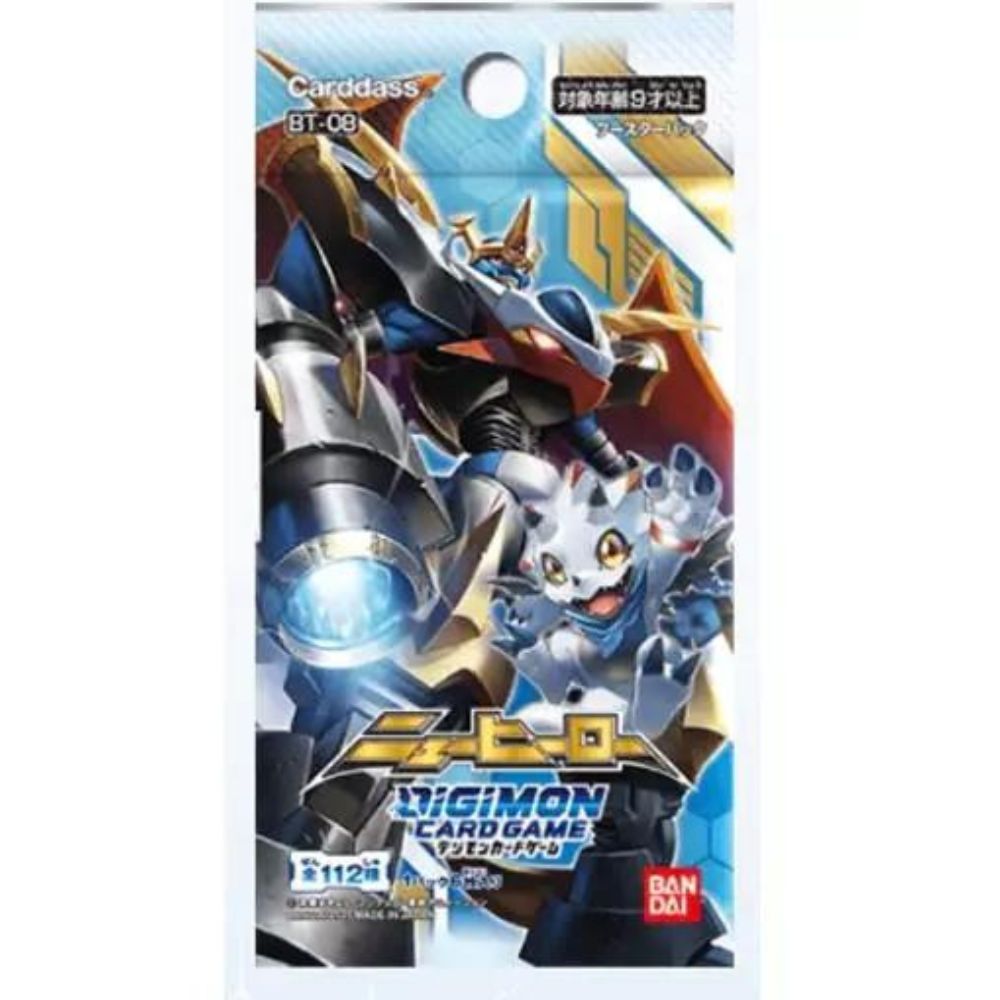 Korean Digimon BTK-08 New Hero Booster Pack