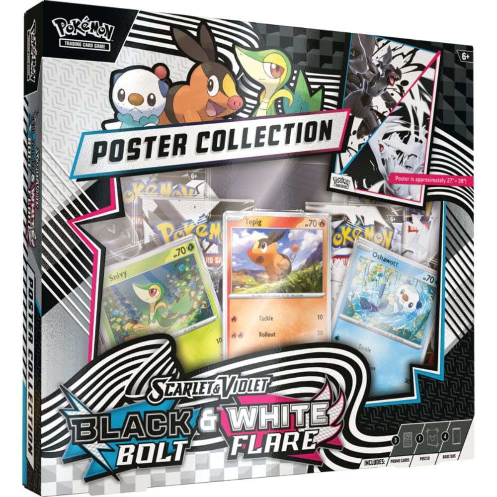 Pokemon Scarlet & Violet: Black Bolt & White Flare Unova Poster Collection