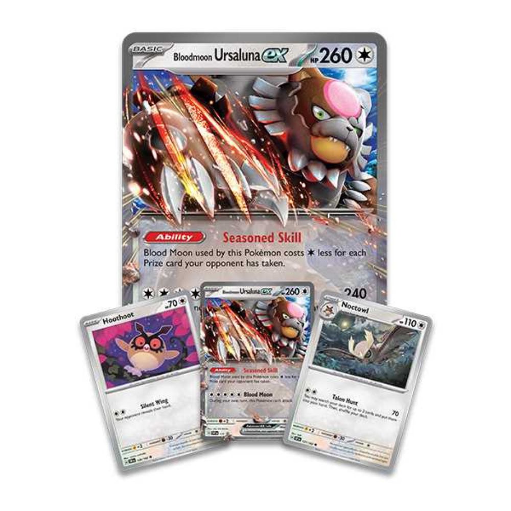 Pokemon TCG: Bloodmoon Ursaluna Ex Box Jumbo ad Promo Cards