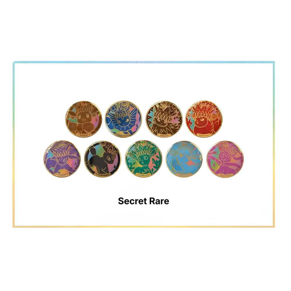 Simplified Chinese Pokemon: Terastal Grand Gathering Badge Set Secret Rare Badges