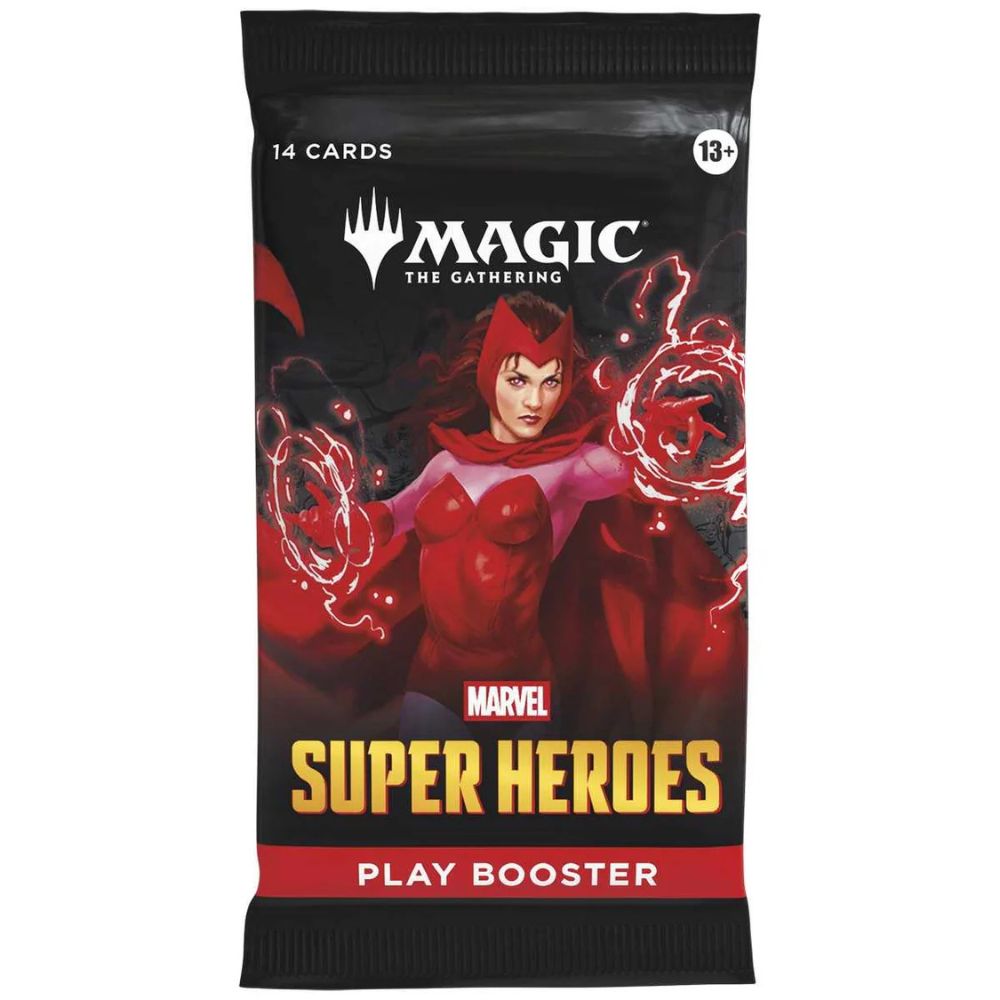 Magic: The Gathering - Marvel Super Heroes Booster Pack Featuring The Scarlet Witch Artwork