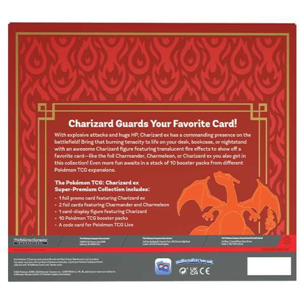 Pokemon TCG: Charizard ex Super-Premium Collection Back of Box