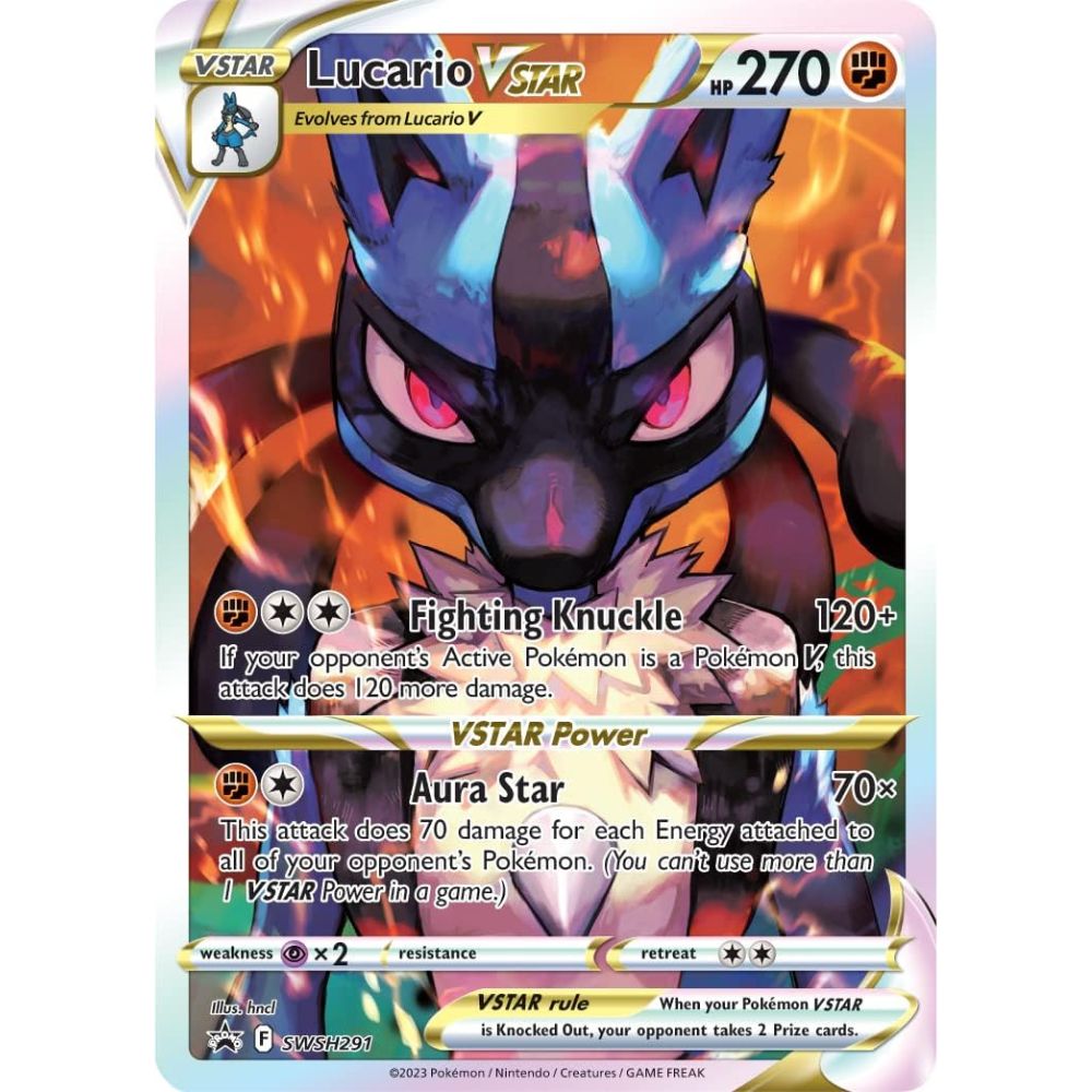 Pokémon TCG: Crown Zenith Elite Trainer Box Lucario Vstar Promo Card