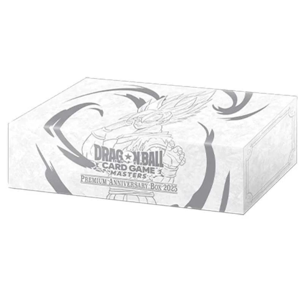 Dragon Ball Card Game Masters Premium Anniversary Box 2025 packaging on a white background
