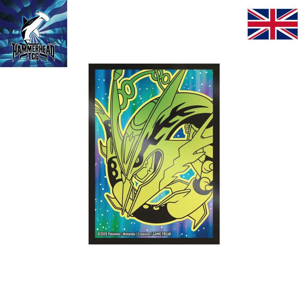 Pokemon TCG: Delta Reign Elite Trainer Box Sleeves featuring Rayquaza