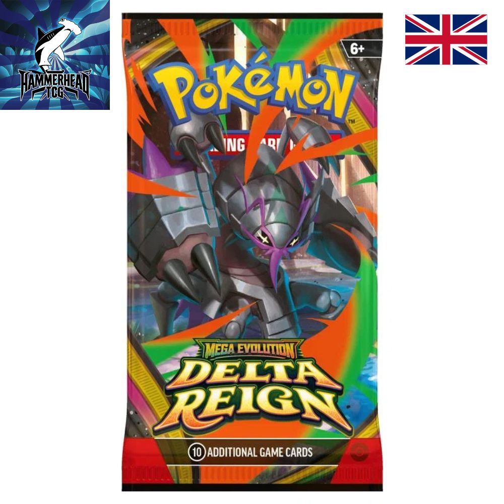Pokemon TCG: Mega Evolution Delta Reign Booster Pack Featuring Golisopod