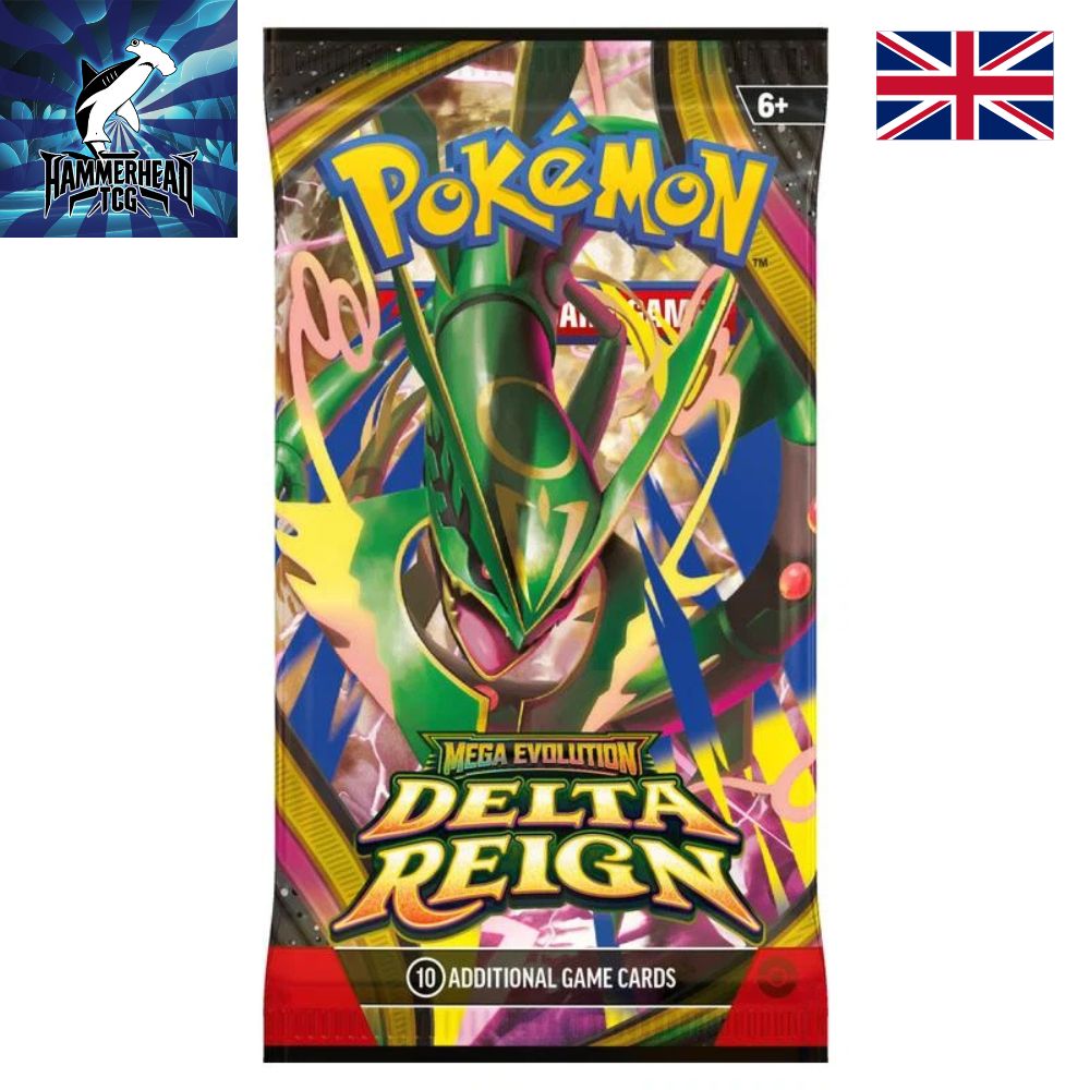 Pokemon TCG: Mega Evolution Delta Reign Booster Pack Featuring Rayquaza
