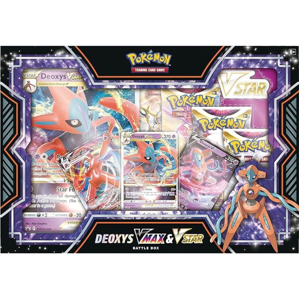 Pokemon TCG: Deoxys VMAX & VSTAR Battle Box Front of Box