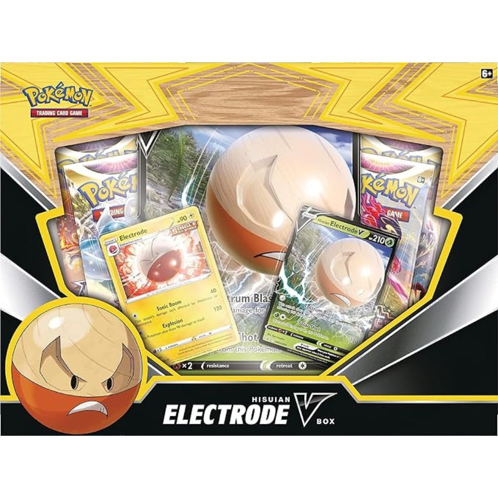 Pokemon TCG: Hisuian Electrode V Box Front of Box