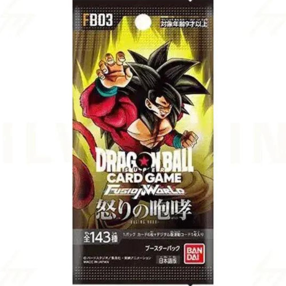 Japanese Dragon Ball Super Raging Roar FB03 Fusion World Booster Pack