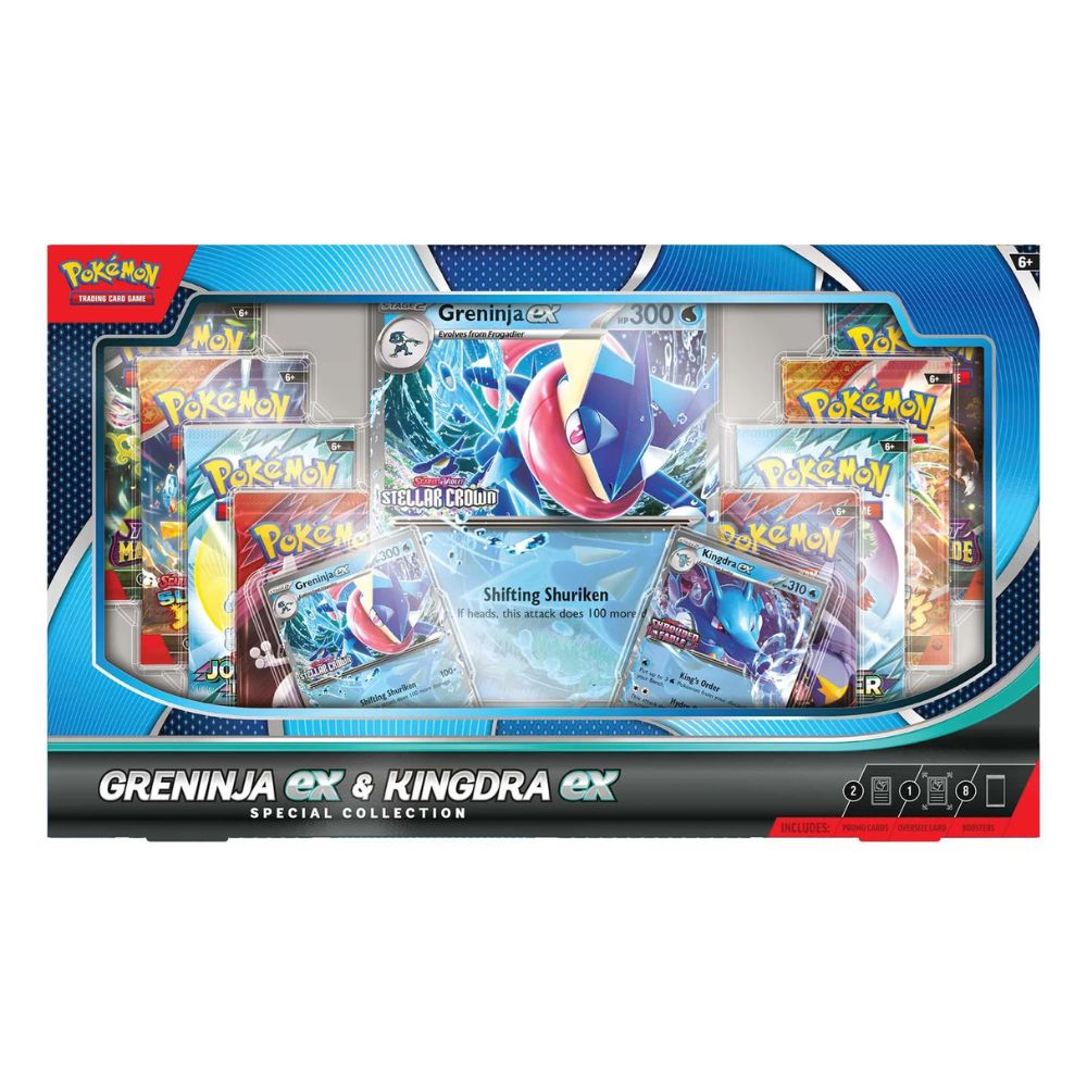 Pokemon TCG: Greninja ex & Kingdra ex Special Collection Front View