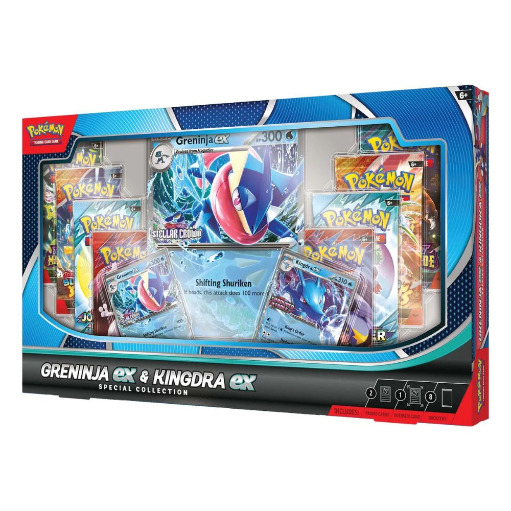 Pokemon TCG: Greninja ex & Kingdra ex Special Collection Side View