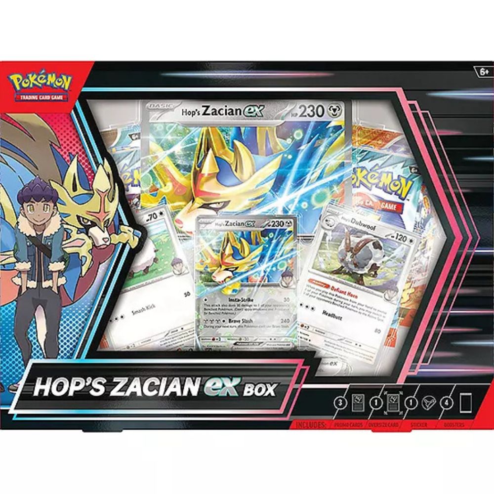 Pokemon TCG: Hop's Zacian ex Box Front View