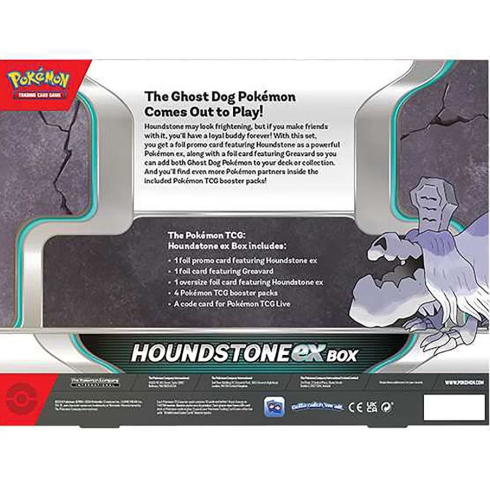 Pokemon TCG: Houndstone Ex Box Back of Box