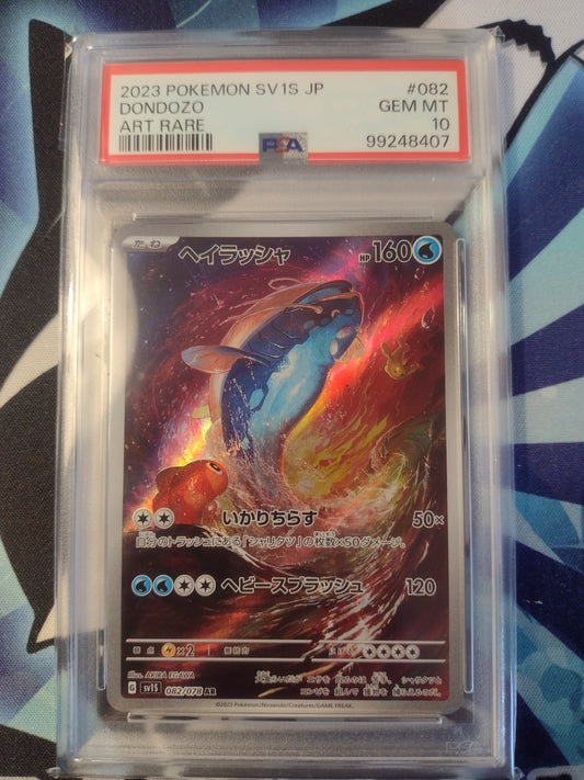 Japanese Dondozo 082/078 Scarlet Ex PSA 10