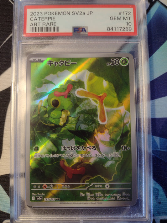 Japanese Caterpie 172/165 Pokemon 151 PSA 10