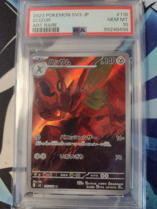 Japanese Scizor 116/108 Rule of the Black Flame PSA 10