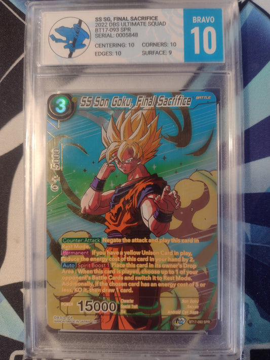 DBS Ultimate Squad - SS Son Goku, Final Sacrifice BT17-093 SPR - Green Tree Frog 10