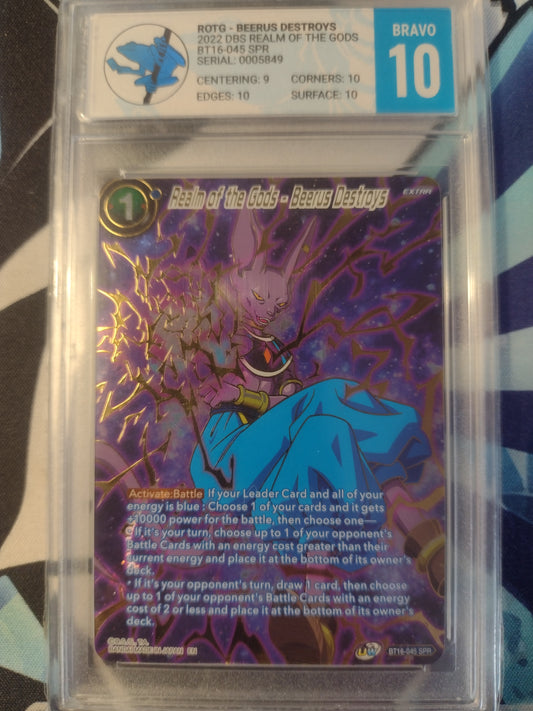 DBS Realms of the Gods - Beerus Destroys BT16-045 SPR - Green Tree Frog 10