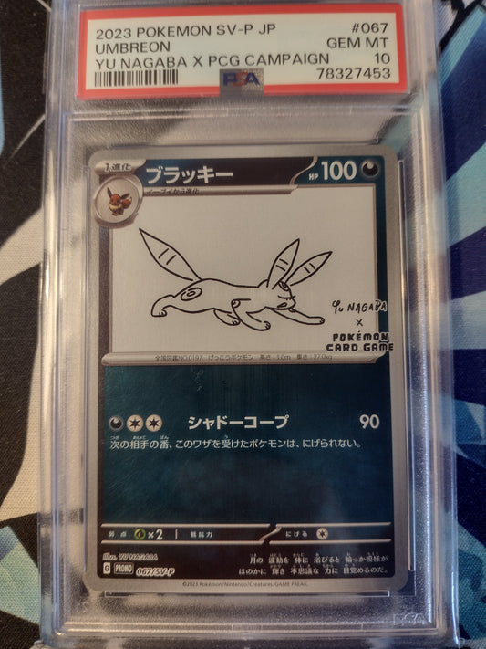 Yu Nagaba Umbreon 067/SV-P Scarlet & Violet Promo PSA 10