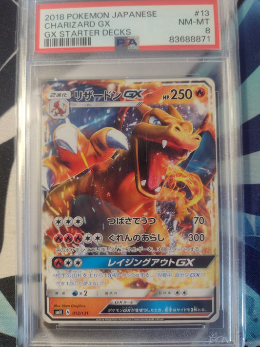 Japanese Charizard GX 013/131 GX Starter Decks PSA 8