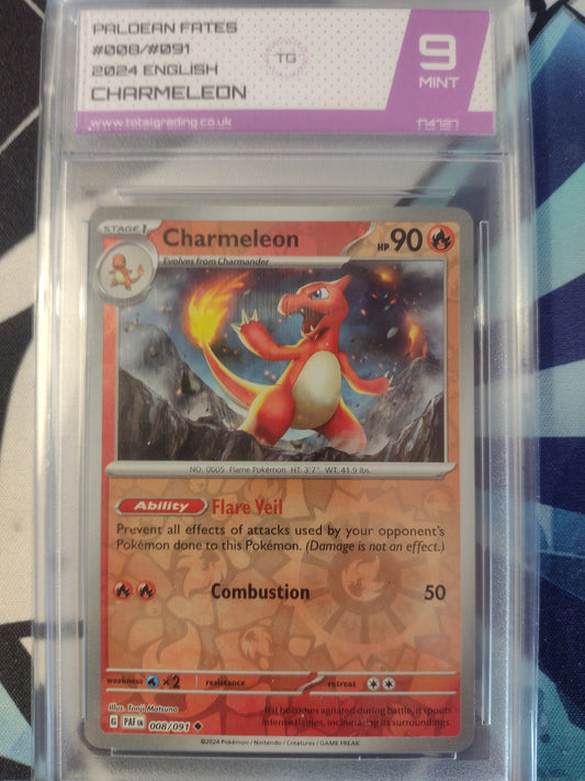 Charmeleon 008/091 Paldean Fates TG 9