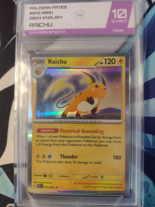 Raichu 019/091 Paldean Fates TG 10