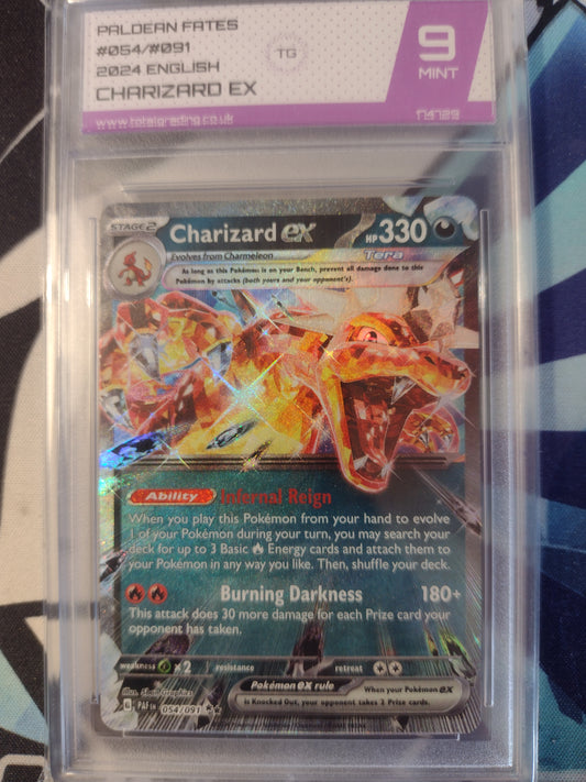 Charizard Ex 054/091 Paldean Fates TG 9