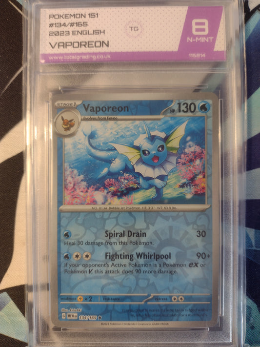 Vaporeon 134/165 Pokemon 151 TG 9