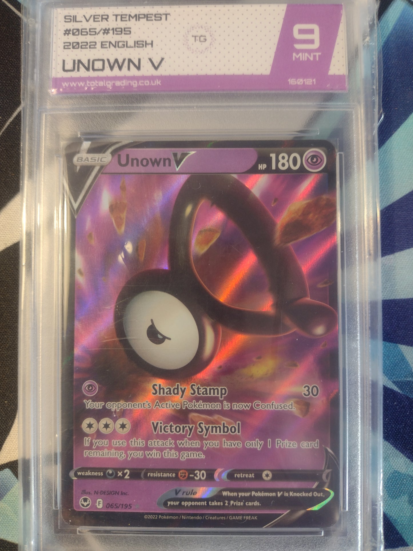 Unown V 065/195 Silver Tempest TG 9