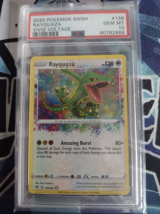 Rayquaza 138/185 Vivid Voltage PSA 10