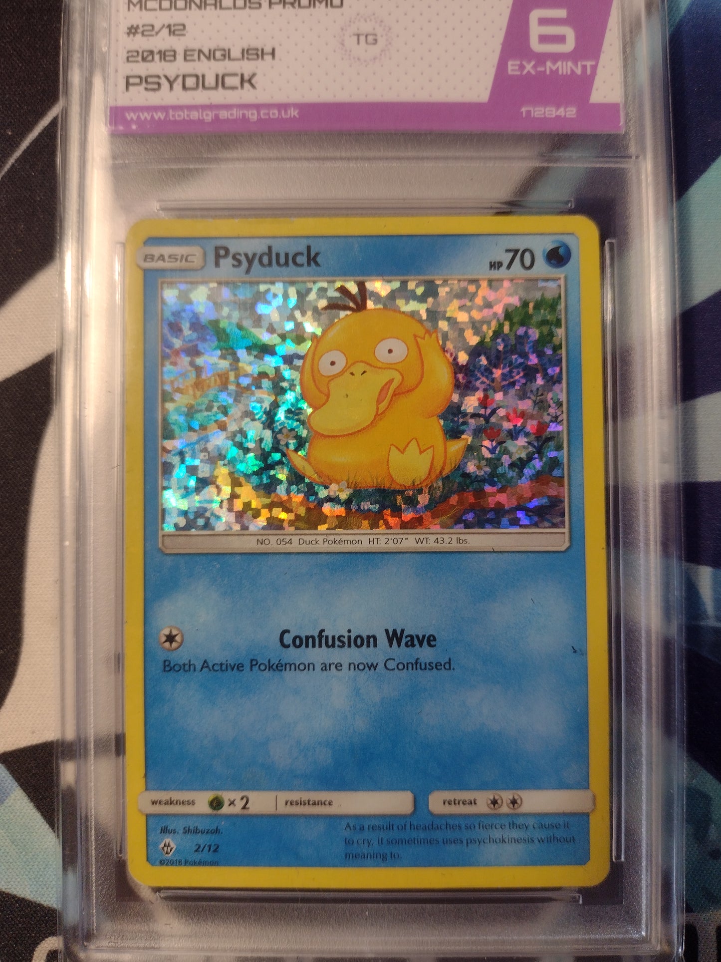 Psyduck McDonalds Promo Card 2/12 TG 6