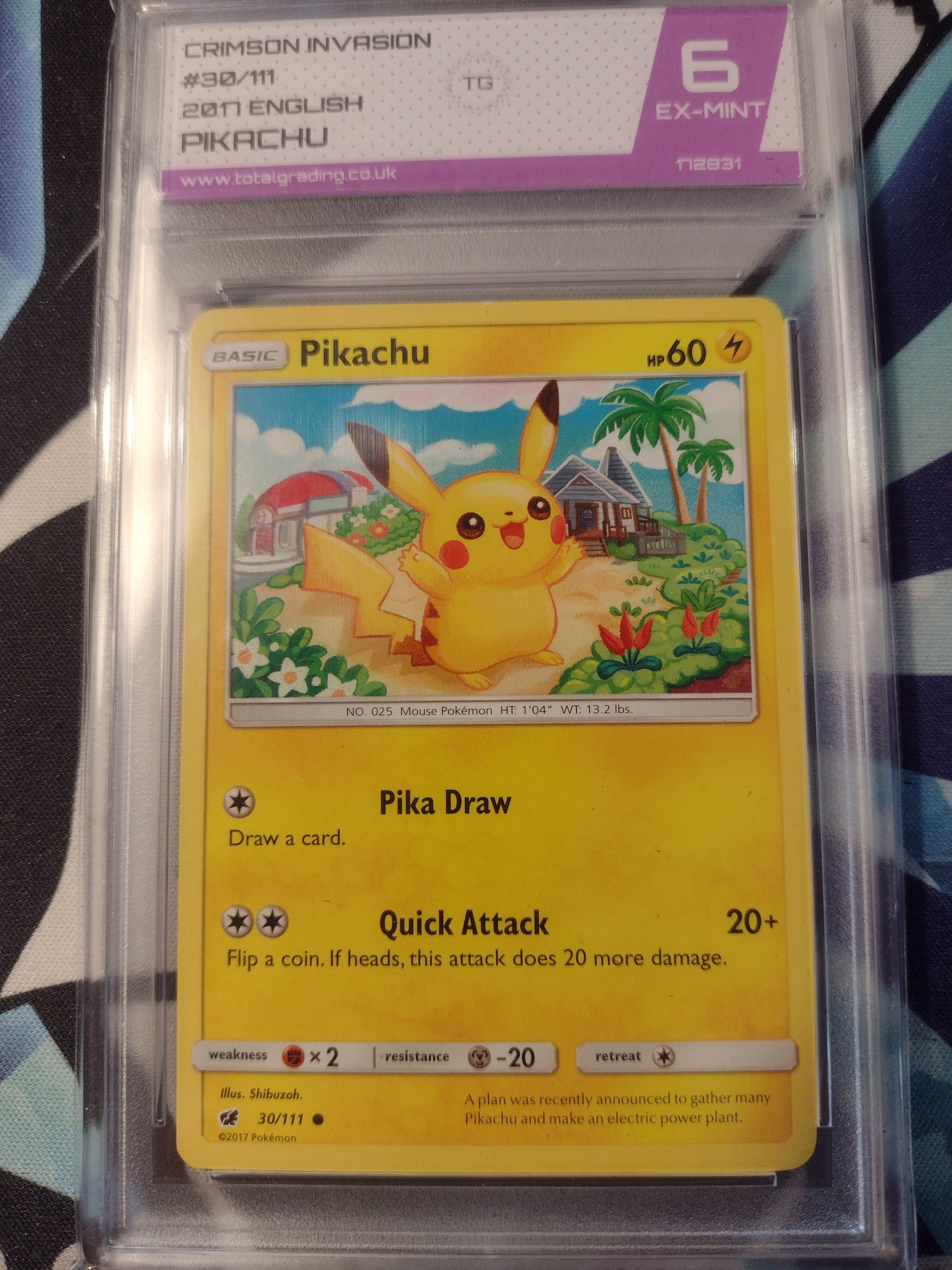 Pikachu 30/111 Crimson Invasion TG 6