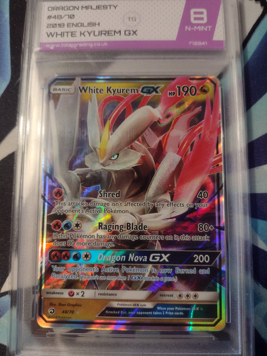 White Kyurem GX 48/70 Dragon Majesty TG 8