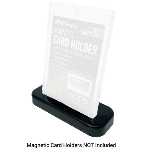 MintKeeper Magnetic Card Holder in black stand
