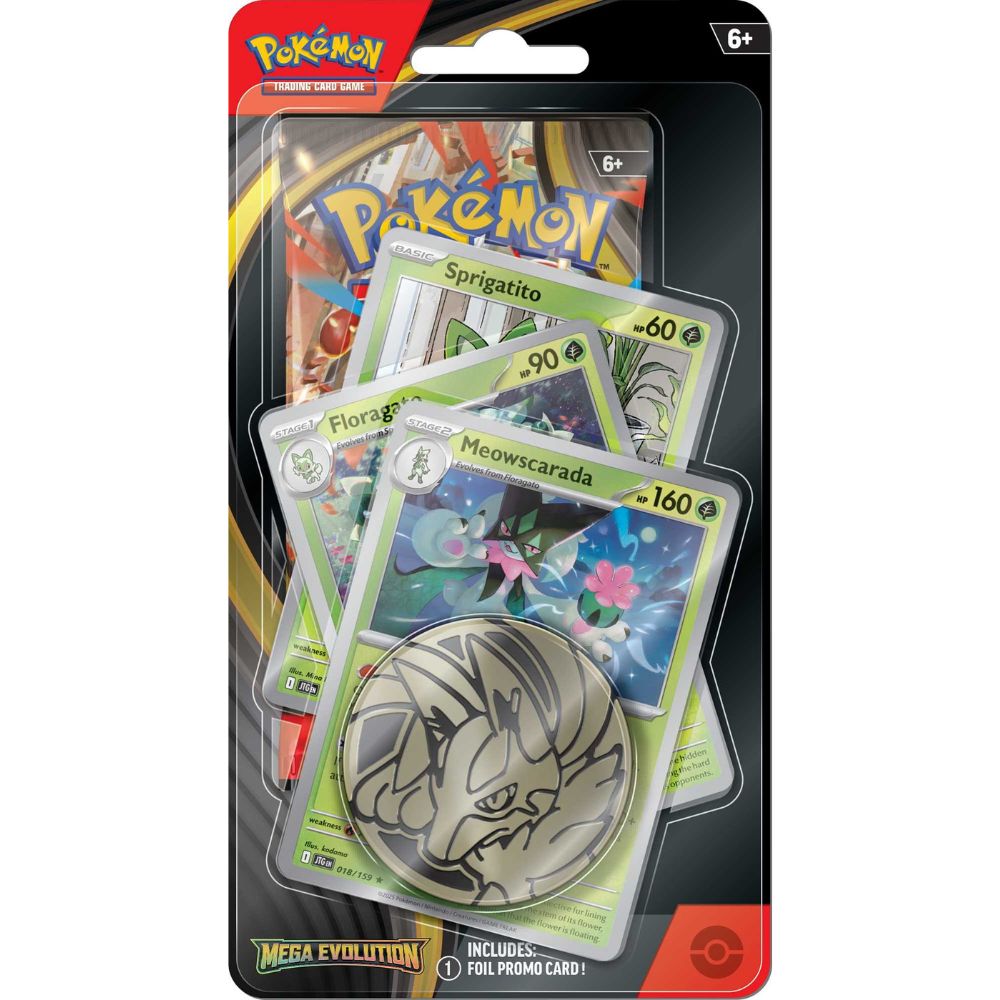 Pokemon TCG: Mega Evolution Premium Checklane Display Meowscarda Promo
