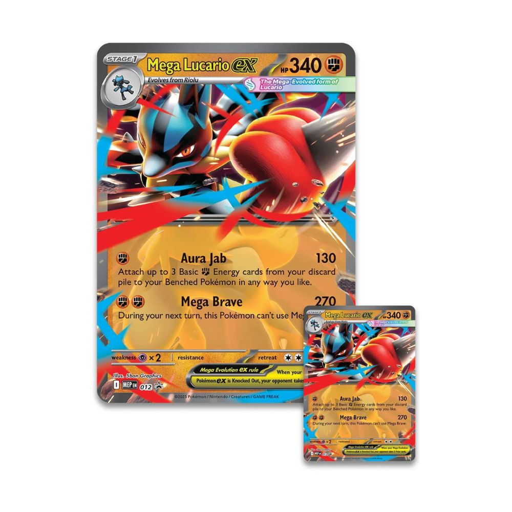 Pokemon TCG: Mega Lucario ex Figure Collection Promo card