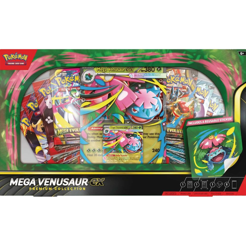 Pokemon TCG: Mega Venusaur ex Premium Collection Front View