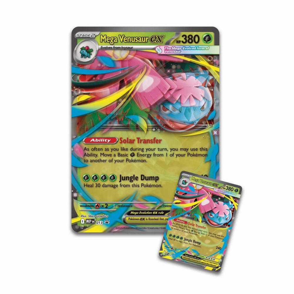 Pokemon TCG: Mega Venusaur ex Premium Collection Jumbo Lenticular Promo card