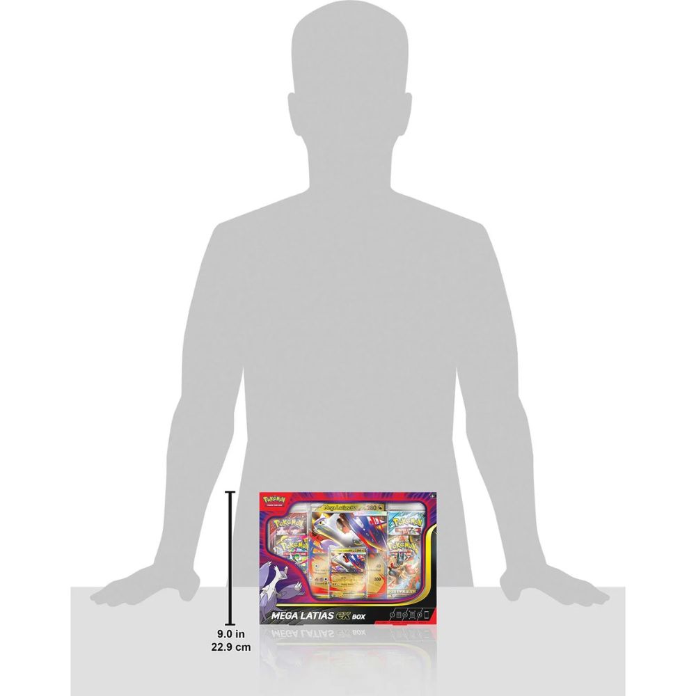 Pokemon TCG: Mega Latias ex Box Size Details - 9" / 22.9cm