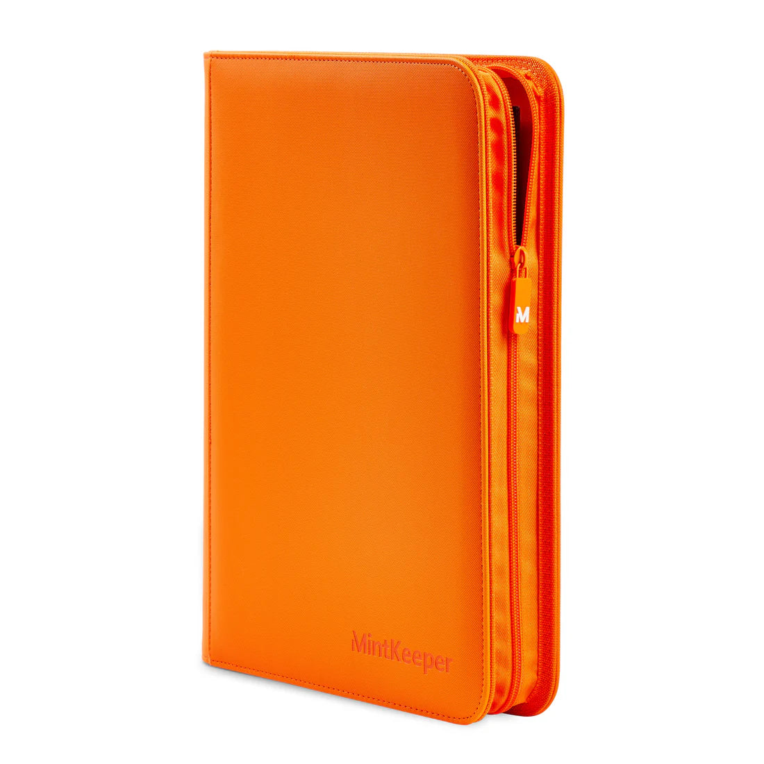 MintKeeper - 9 Pocket Premium Zip Trading Card Binder Orange