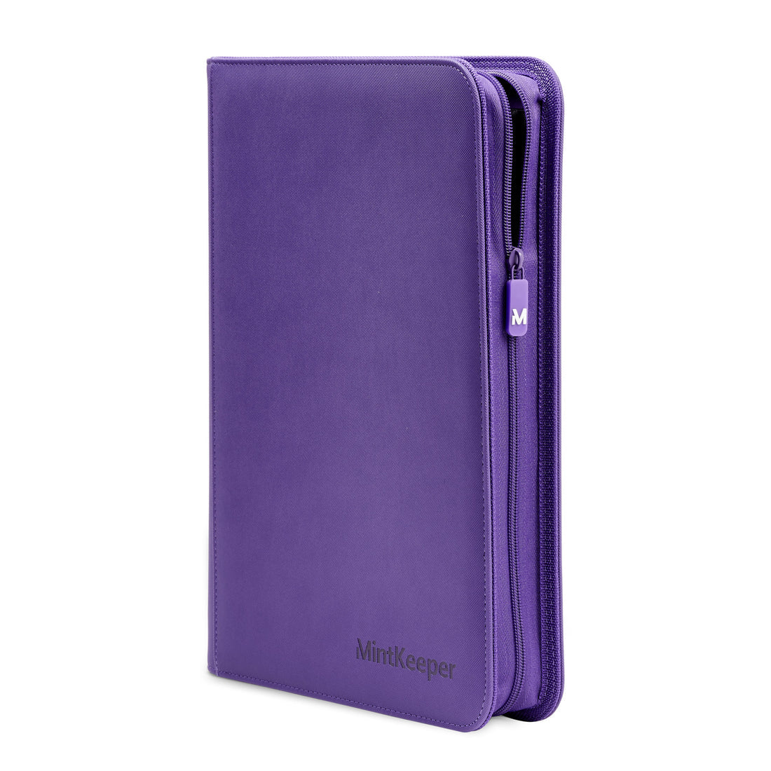 MintKeeper - 9 Pocket Premium Zip Trading Card Binder Purple