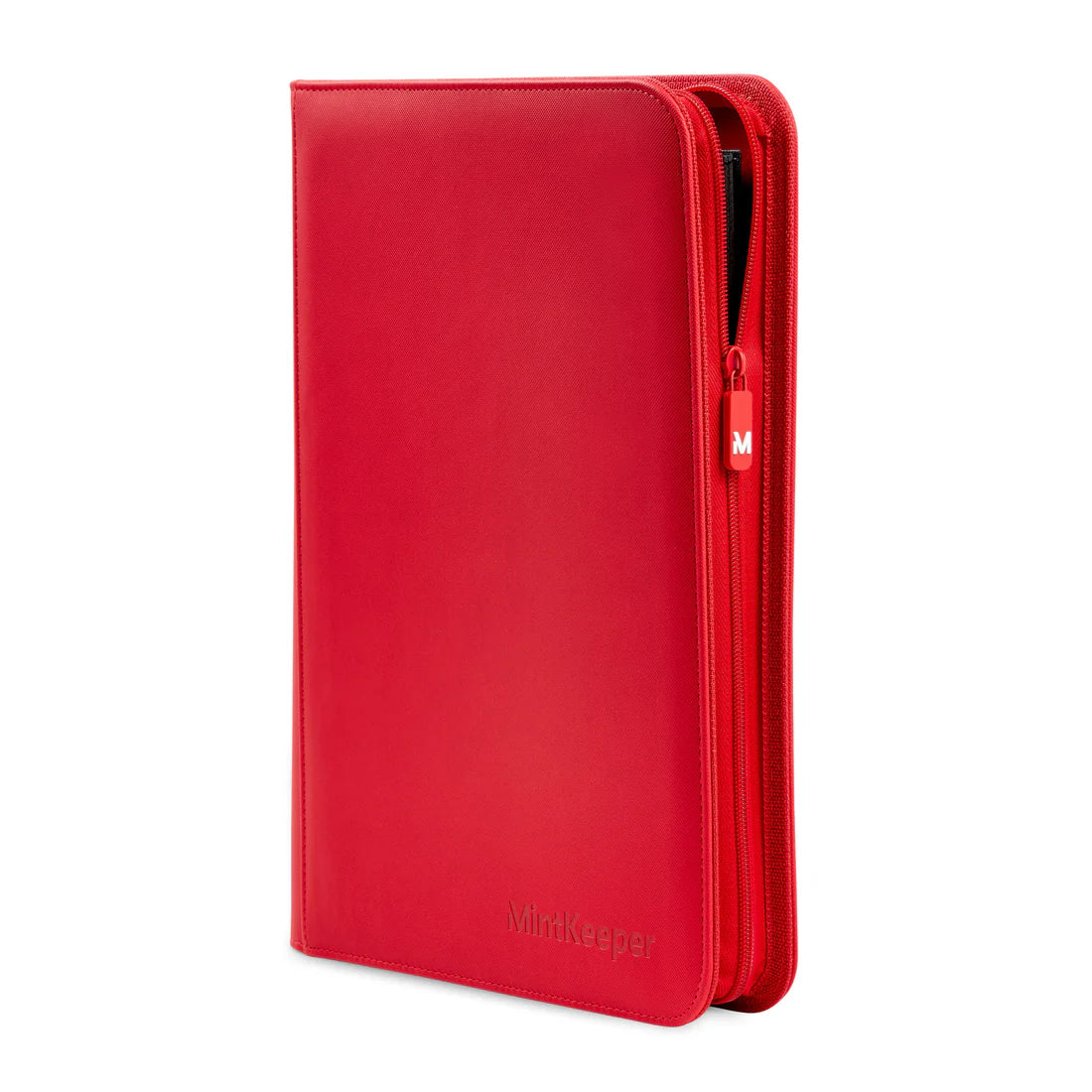MintKeeper - 9 Pocket Premium Zip Trading Card Binder Red