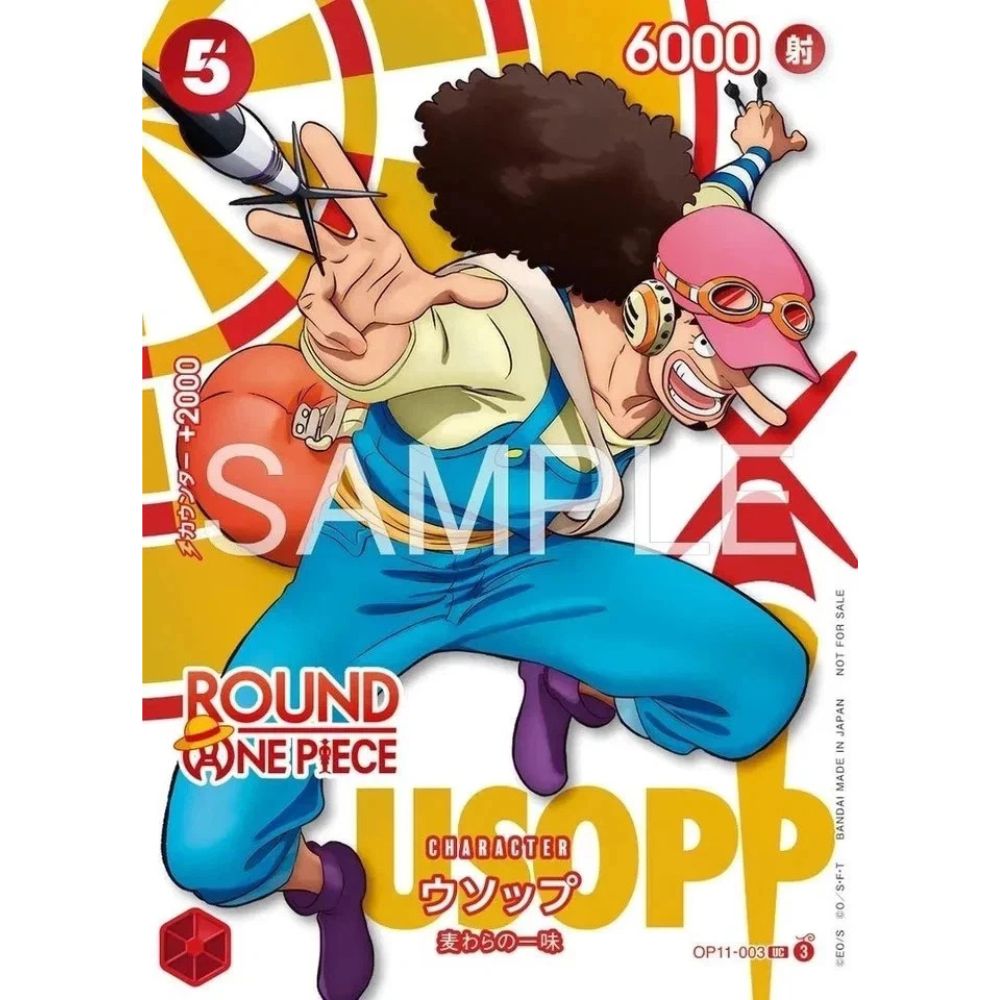 ONE PIECE Card Game ROUND 1 Promo Card Featuring Usopp