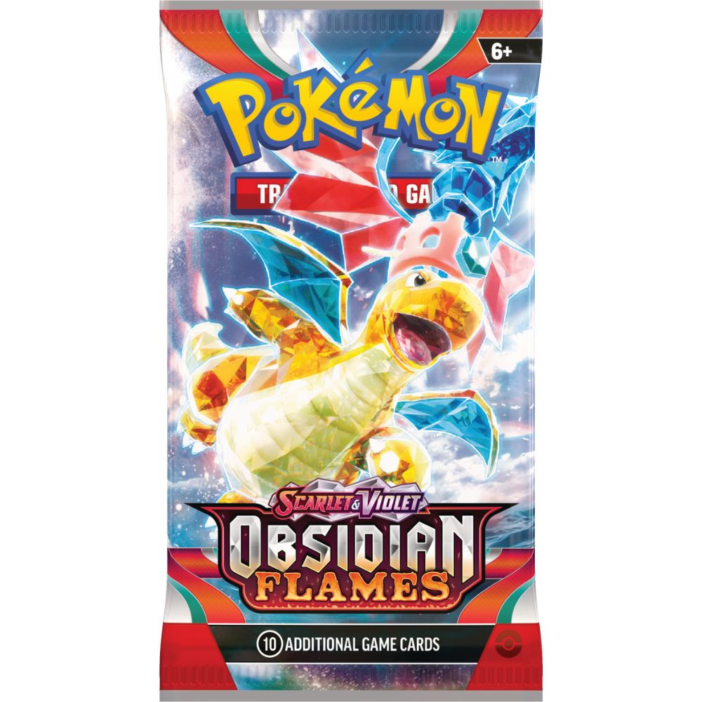 Pokemon TCG: Scarlet and Violet 3 Obsidian Flames Booster Pack Dragonite Artwork