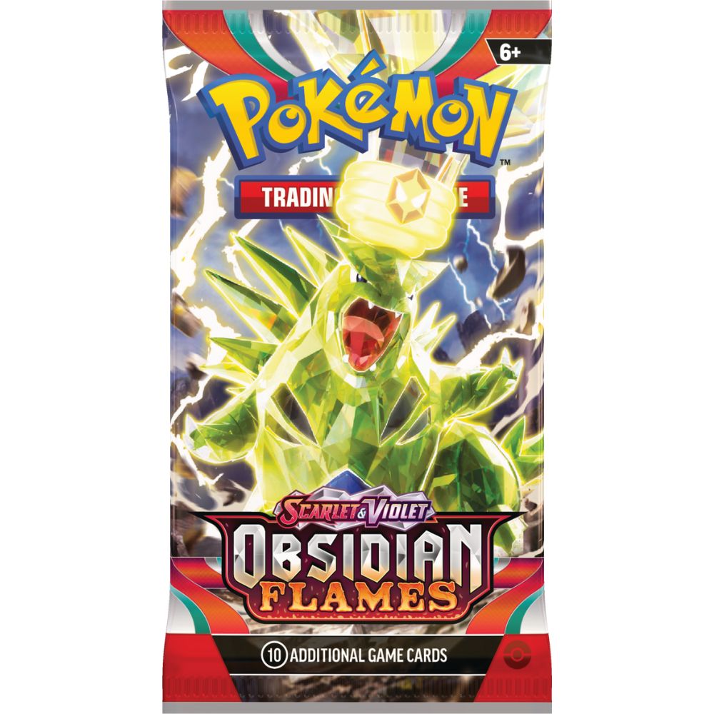 Pokemon TCG: Scarlet and Violet 3 Obsidian Flames Booster Pack Tyranitar Artwork